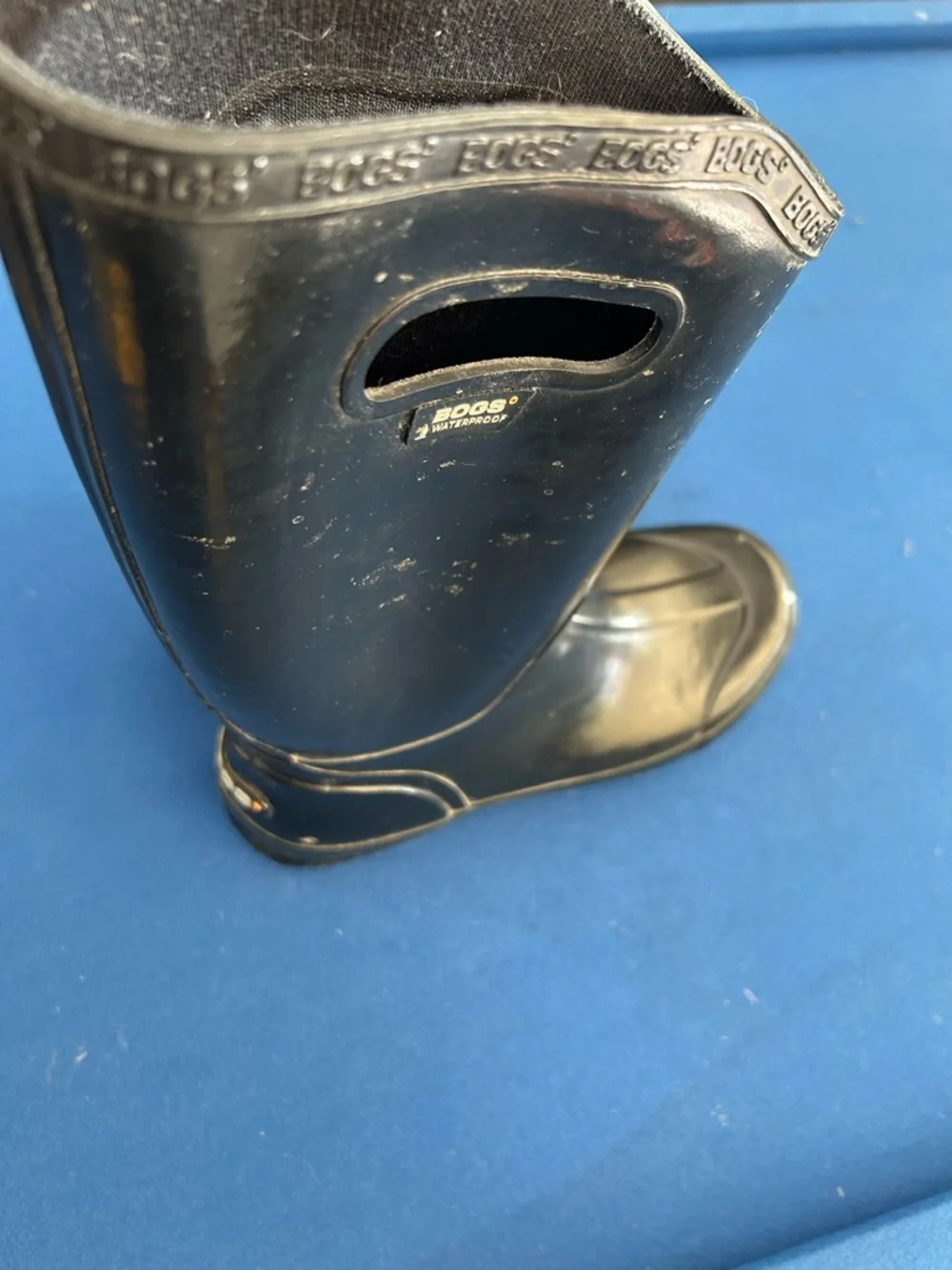 Bogs Black Women's Mid-Calf Rain Boots, size 9 - Picture 3 of 8